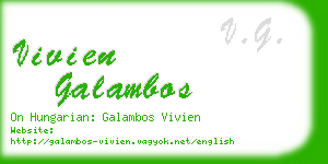 vivien galambos business card